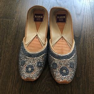 Moroccan beaded flats